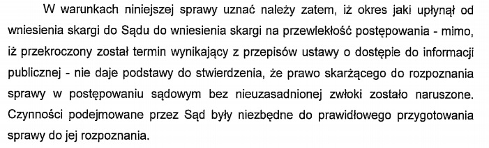 Choć przekroczono termin z UDIP, to nie przewlekłość